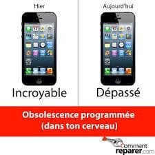 Image illustrant l'obsolescence programmée comme reflet de la société de consommation moderne.